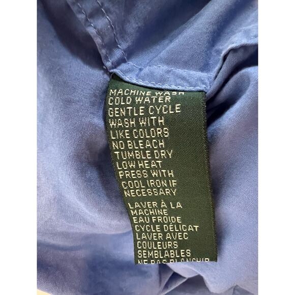 Lauren Ralph Lauren Embroidered Crown Chest Long Sleeve Button Up Size 8 - Picture 8 of 8